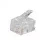 shiverpeaks BASIC-S RJ11 modulinis kištukas, neekranuotas apvaliam kabeliui, 6 kontaktų, 4 kontaktai užimti, auksuotas (BS72040-R100)