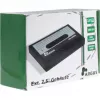 Išorinis HDD dėklas Inter-Tech HD-25620 juodai baltas 2,5 colio