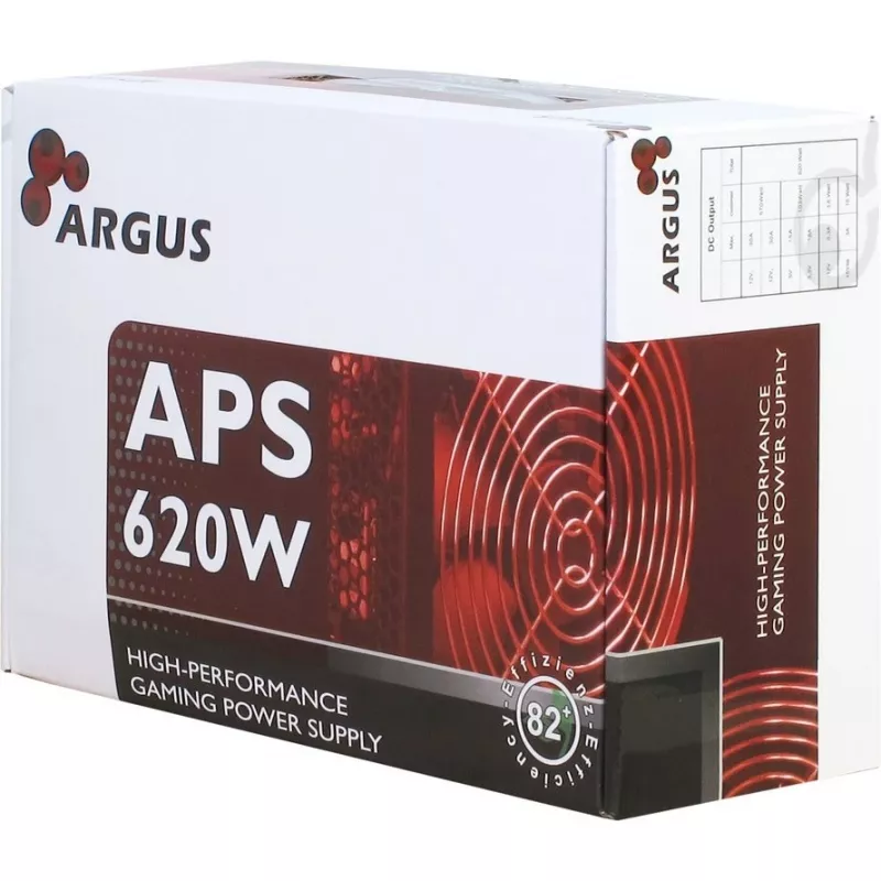 Inter-Tech Argus APS maitinimo blokas 620 W 20+4 pin ATX juodas