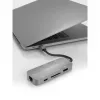 USB šakotuvas Terratec Connect C8 USB 2.0 Type-C pilka