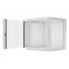 Lanberg sieninis montažinis stovo spintos korpusas 19'' 12U 600x600mm pilkas (stiklinės durys)