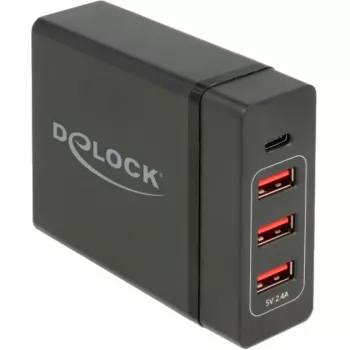 DeLOCK USB-Wandladegerät 63964 universalus juodas AC vidaus įkroviklis