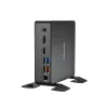 Shuttle XPC Nano PC NC40U, Intel Celeron 7305U, 1x HDMI, 1x DP, 1x USB-C/DP, 6x USB3.2, 1x 2,5 colio vieta, 2x M.2, 1x LAN, RAID, 24/7 nuolatinis darbas, su VESA ir stovu