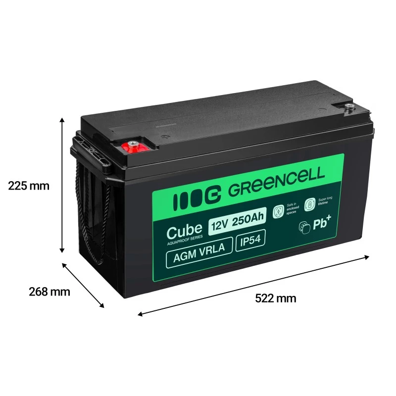 Akumuliatorius AGM VRLA 12V 250Ah IP54