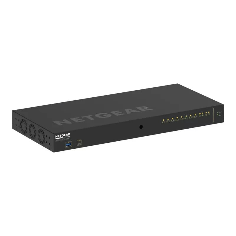 NETGEAR M4250-10G2XF-PoE+ valdomas L2/L3 gigabitinio eterneto (10/100/1000) jungiklis su PoE+ 1U juodas