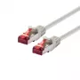 LOGON Cat6 SSTP/PIMF tinklo kabelis 30 m, RJ-45–RJ-45, dramblio kaulo spalvos