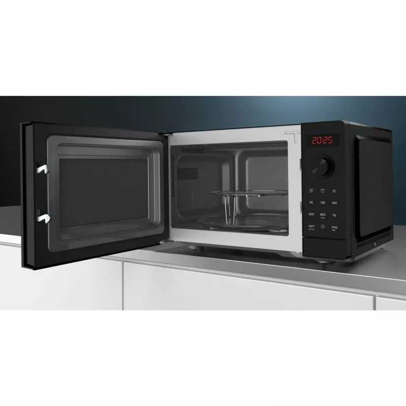 Siemens iQ300 FE023LMB2 mikrobangų krosnelė Solo juoda 20 L 800 W