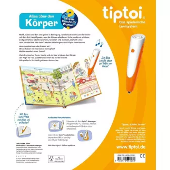 tiptoi Kodėl? Kaip? Kam? Viskas apie kūną, mokomoji knyga