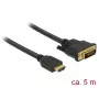 DeLOCK 85656 5 m HDMI Type A – DVI vaizdo kabelio adapteris juodas
