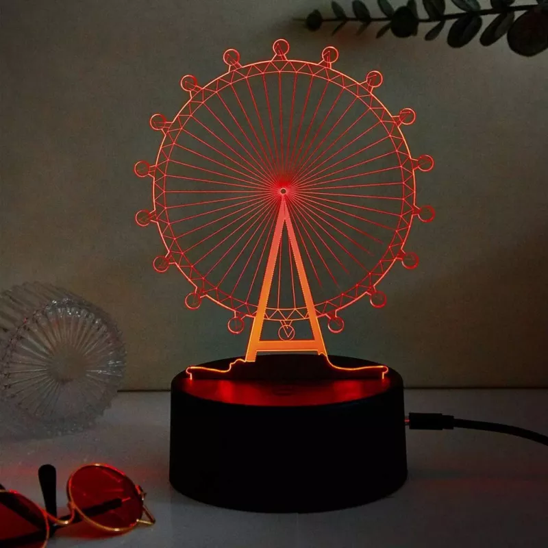 Manta SNL125RGB LED dekoratyvinė RGB 3D pastatų lemputė