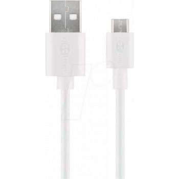 Goobay Micro USB įkrovimo ir sinchronizavimo kabelis, 2 m, skirtas Android įrenginiams (38666)