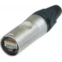 Neutrik RJ45 etherCON CAT6 A kištukas, tiesus, 8P8C NE8MX6, nikeliuotas, 1 vnt.