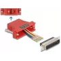 DeLOCK D-Sub 25 pin moteriška į RJ45 moterišką surinkimo komplektas raudonas VGA RJ-45