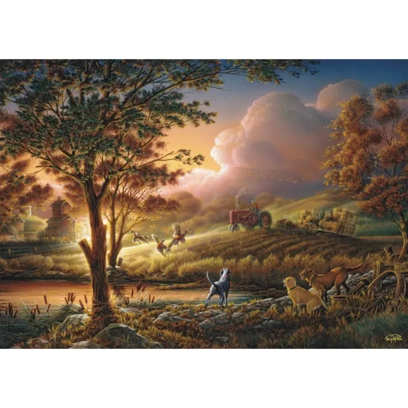 Terry Redlin: Sonnengold virš prinokusių laukų, Dėlionė 1000 dalių