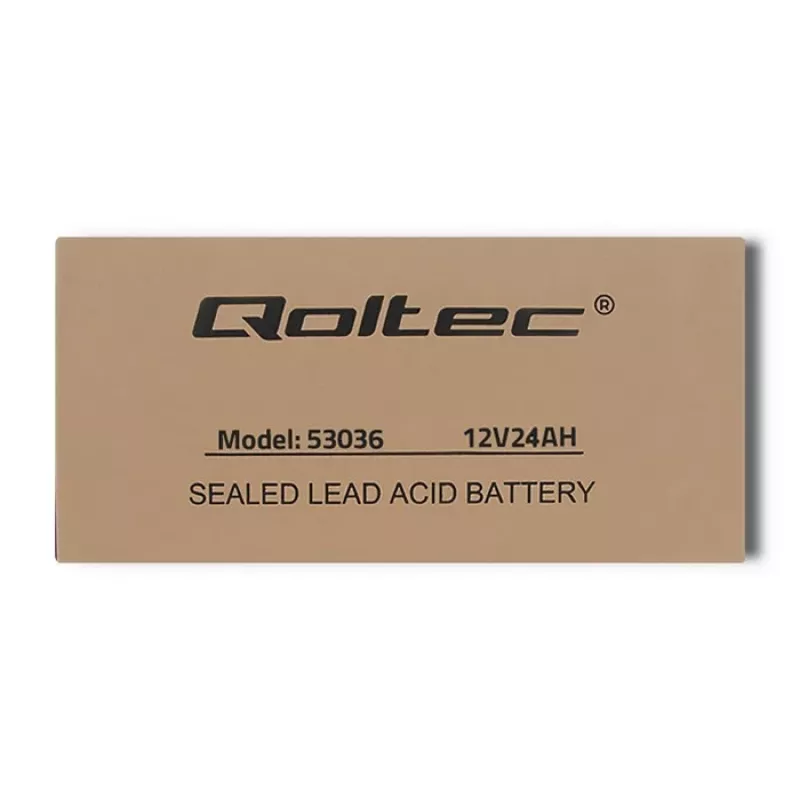 Qoltec 53036 AGM akumuliatorius | 12V | 24Ah | max 360A