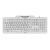 Klaviatūra CHERRY KC 1000 SC, laidi, su išmaniosios kortelės skaitytuvu, šviesiai pilka, USB, QWERTY JK