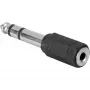 Adapteris 3,5mm -> 6,3mm (juodas/sidabrinis)