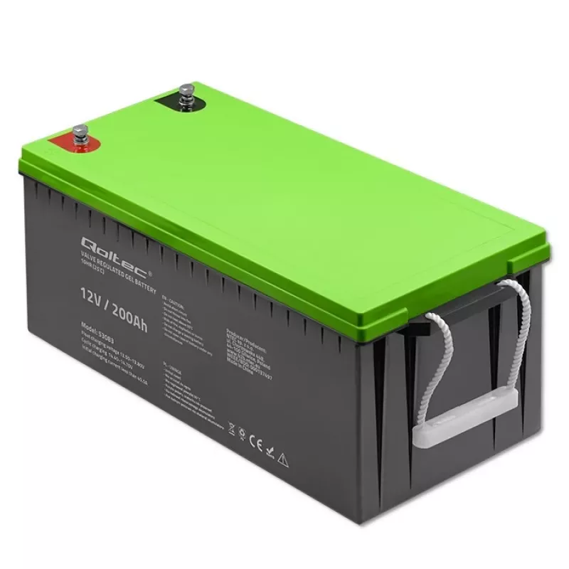 Qoltec gelio baterija 12V 200Ah GEL 59.5kg