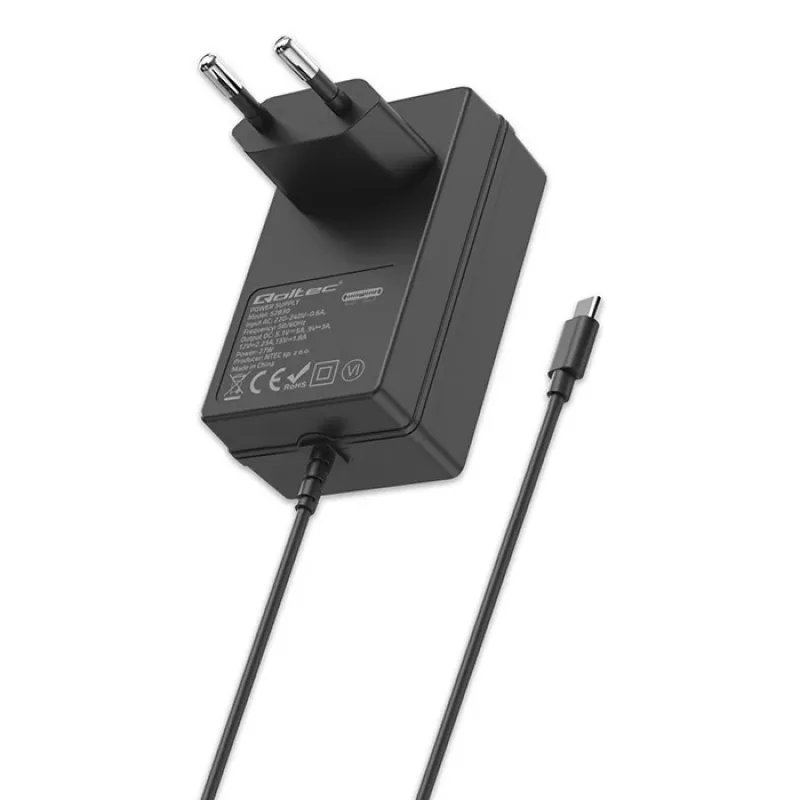 QOLTEC Super FAST PD įkroviklis, skirtas Raspberry Pi 5 USB