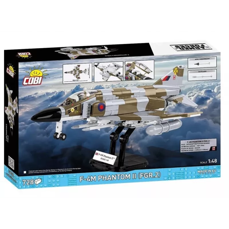Cobi Blokeliai F-4M Phantom II karinis lėktuvas, 728 dalių konstruktorius