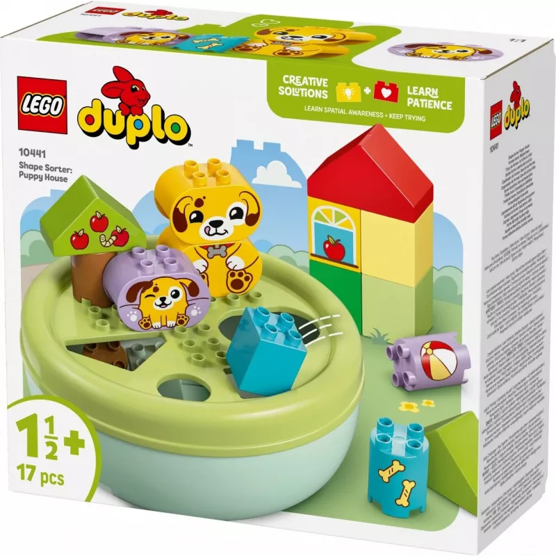 Konstruktorius LEGO DUPLO Formų rūšiavimo šuniuko namelis 10441, 17 dalių, nuo 1½ iki 5 metų