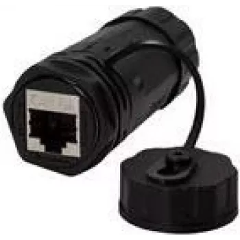 LogiLink Professional - Tinklo jungtis - RJ-45 (M) į RJ-45 (M) - STP - CAT 6a - lauke - Juoda
