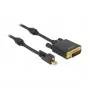 Laidų adapteris DeLOCK 85637 Mini DisplayPort į DVI 5 m juoda