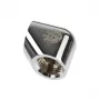 Bitspower adapter 90 laipsnių G1/4 colio IG į G1/4 colio IG – sidabrinis blizgus