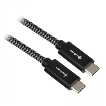 USB 3.2 Gen 2 laidas, USB-C kištukas > USB-C kištukas (juoda/pilka, 0,5 m, pintas)