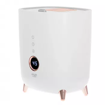 Ultragarsinis drėkintuvas Adler AD 7972 — 4 L bakas, 300 ml/h, iki 35 m², 23 W, baltas