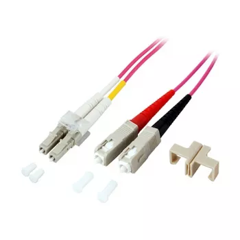 GoodConnections optinis šuoliukas LWL Duplex OM4 (multimodinis, 50/125) LC/SC, LSZH, reversibilus poliškumas, 1 m