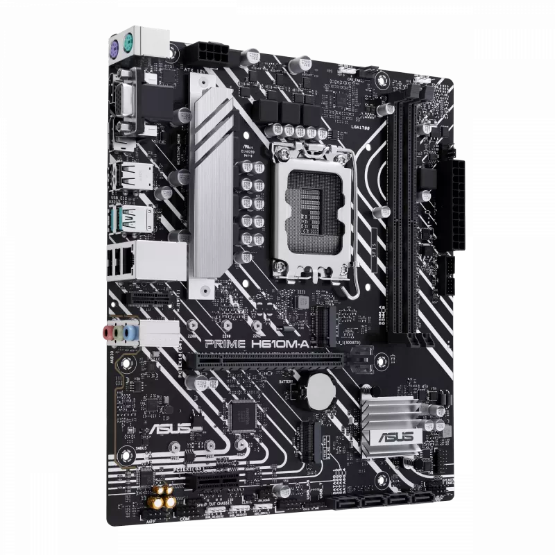 ASUS PRIME H610M-A R2.0 pagrindinė plokštė, Intel LGA1700, micro-ATX
