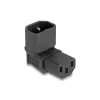 DeLOCK maitinimo adapteris IEC 60320 C14 į C13 lizdą 10 A 90° juodas 80472