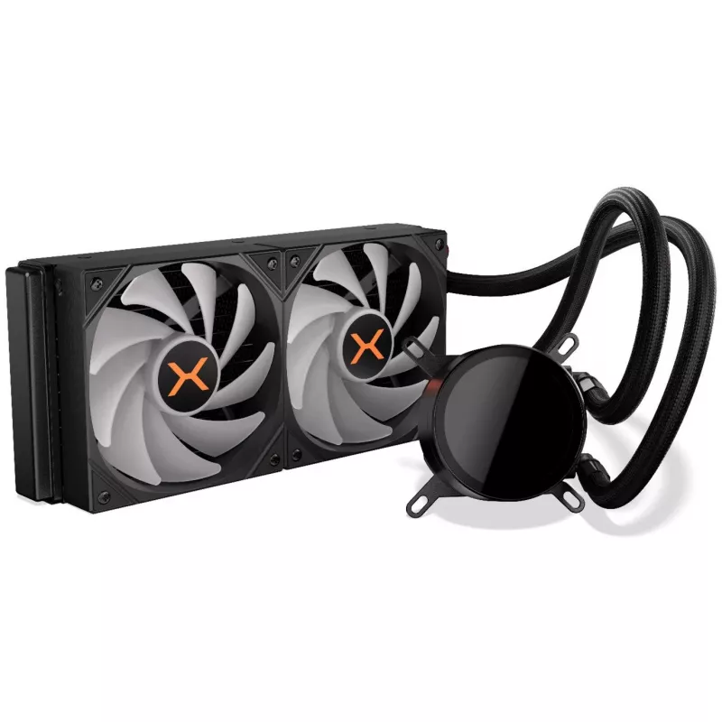 HydroX 240 ARGB, skysčio aušinimas juodas