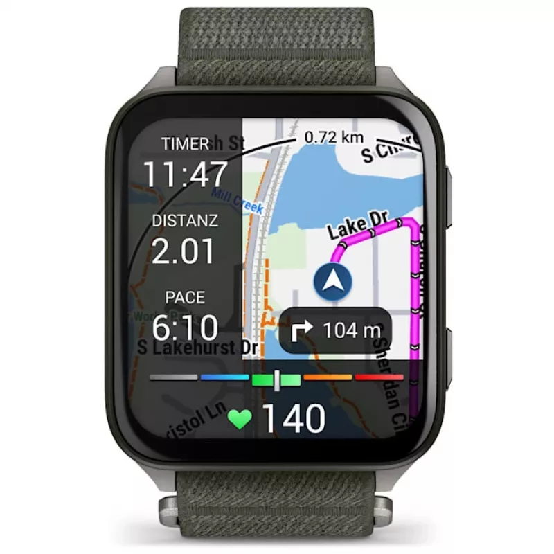Garmin Venu X1 išmanusis laikrodis 5,08 cm (2 inch) AMOLED, pilkas, su GPS