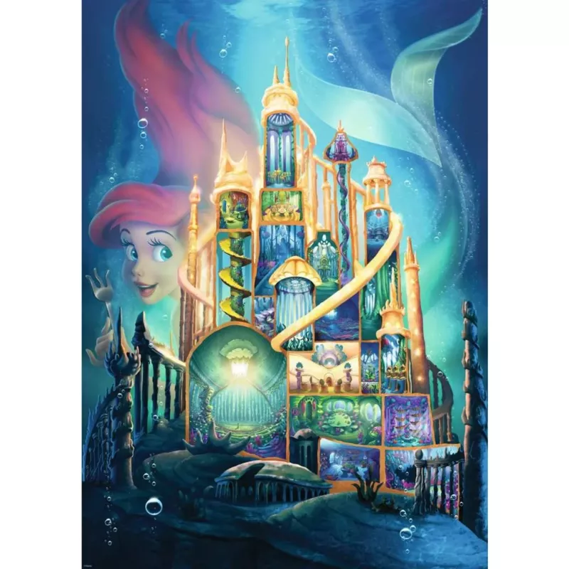 Dėlionė Disney Castle Collection: Arielle (1000 dalių)