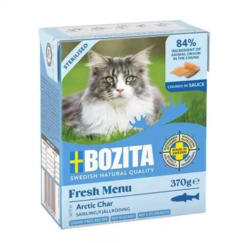 BOZITA Fresh Menu Sterilised Arctic char - šlapias kačių ėdalas - 370g