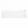 Contour Design Active Key Contour QuickClean medicininė klaviatūra su nuimamu dangteliu, pilno dydžio, laidinė, balta, DE C8112
