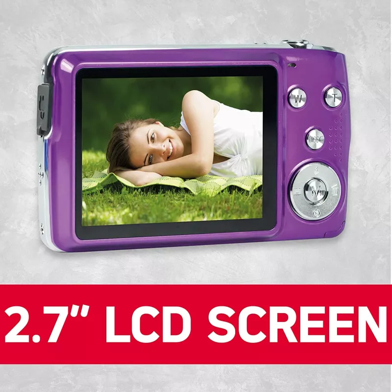 Agfa Photo DC8200 Violetinė + Dėklas + SD kortelė 16GB