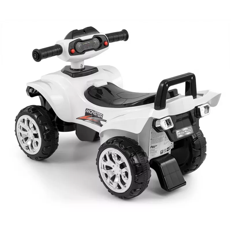 Vaikiškas važinėjamas žaislas milly mally Vehicle Monster baltas – modelis 5694