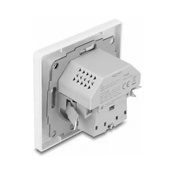 DeLOCK 11499 Kištukinis lizdas su USB-A ir USB-C, baltas