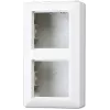 JUNG AS 582 A WW paviršinio montavimo dangtelis su rėmeliu, 2 modulių, Alpine White