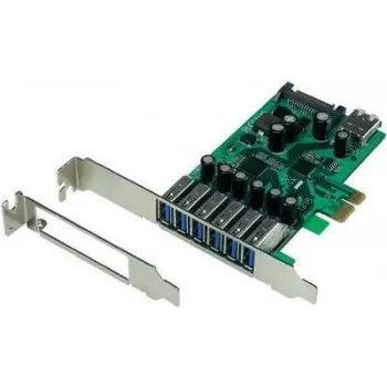 PCIe USB 3.0 valdiklio kortelė Renkforce 1195033 — 6 išoriniai USB 3.0 prievadai + 1 vidinis prievadas