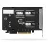 Mobilus laikiklis RAIDSONIC ToughArmor MB842MP-B — 2 išimami lizdai M.2 NVMe diskams, PCIe 4.0 x16