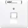 JUNG CD 569-1 NAUA WW - RJ-45 kištukinis lizdas - Baltas - Termoplastas