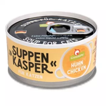 Kačių skanėstai Fox4Pets GRANATAPET Suppenkasper Chicken 70 g – vištienos skonio minkšti mėsingi skanėstai, be grūdų, be glitimo