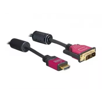 HDMI – DVI laidas DeLOCK 84343 3,0 m vyriškas / vyriškas