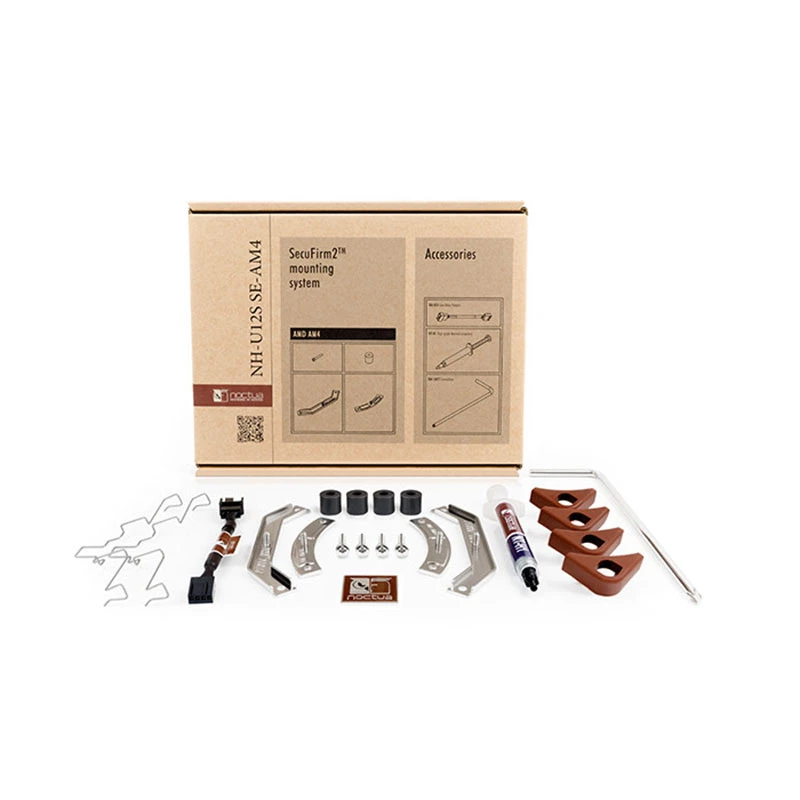 Aušintuvas CPU Noctua NH-U12S SE-AM4 nerūdijantis plienas smėlio/ruda spalva