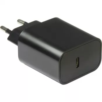 Įkroviklis PD-2020, USB-C įkroviklis (juodas, be laido, PD 20 W, Quick-Charge 3.0)