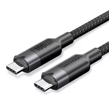 Vention USB 3.2 5A 10Gbps 1m juoda USB-C į USB-C laidas